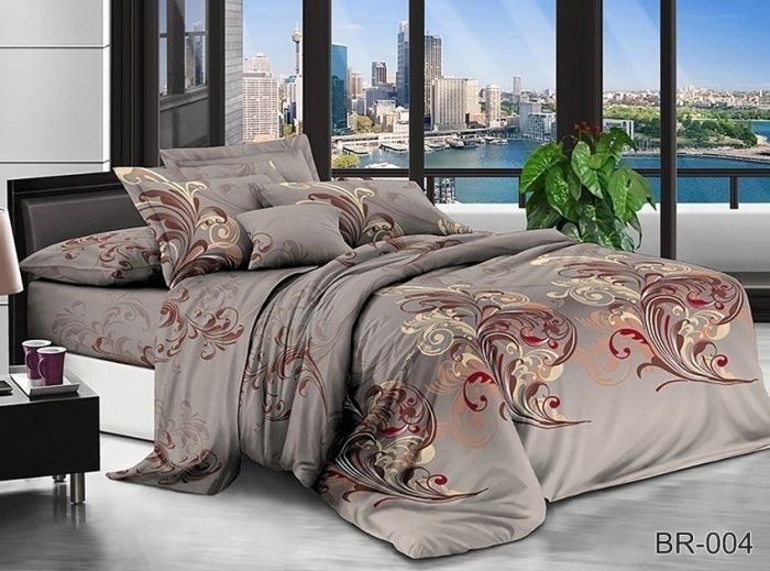 Комплект постільної білизни євро наволочки 50*70см Поликоттон BR004