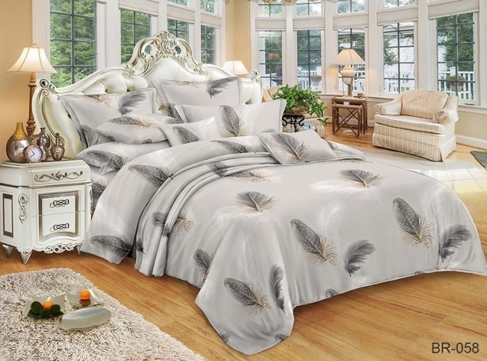 Комплект постільної білизни сімейний наволочки 50*70см Поликоттон BR-058