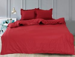 Комплект постільної білизни наволочки 50*70см Сатин Bordo