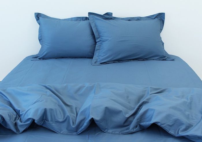 Комплект постільної білизни двоспальний Сатин Blue Grey