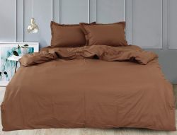 Комплект постільної білизни двоспальний Сатин Chocolate