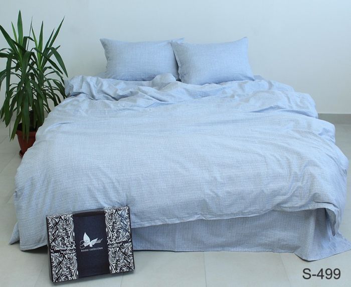 Комплект постільної білизни двоспальний Сатин S499