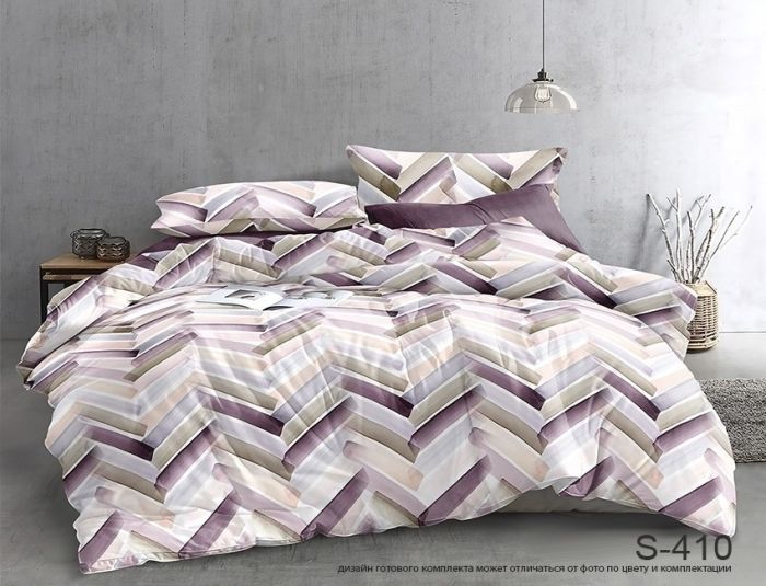 Комплект постільної білизни двоспальний наволочки 50*70см Сатин S410