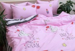 Комплект постільної білизни двоспальний Сатин S416