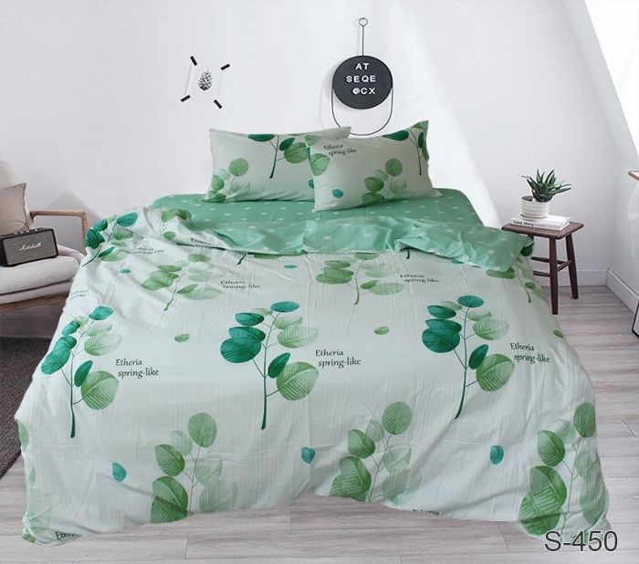 Комплект постільної білизни двоспальний Сатин S450