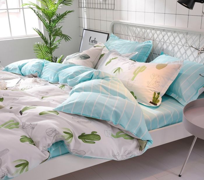 Комплект постільної білизни двоспальний наволочки 50*70см Сатин S455