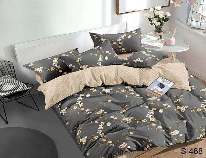 Комплект постільної білизни двоспальний Сатин S468