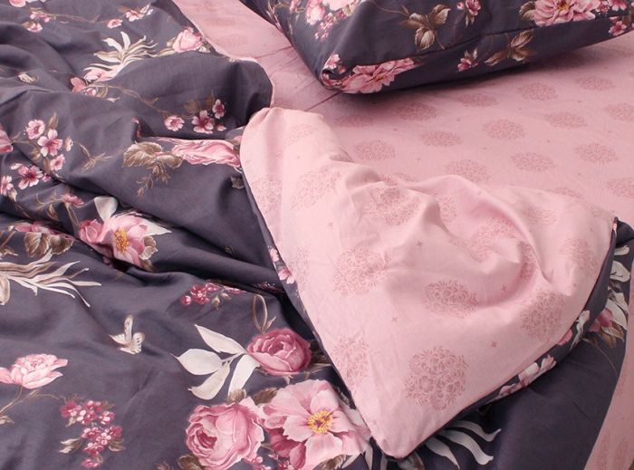 Комплект постільної білизни двоспальний Сатин S484