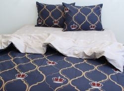 Комплект постільної білизни двоспальний наволочки 50*70см Сатин S487