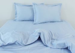 Комплект постільної білизни євро Сатин Light Blue