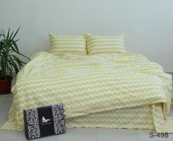Комплект постільної білизни євро Сатин S498