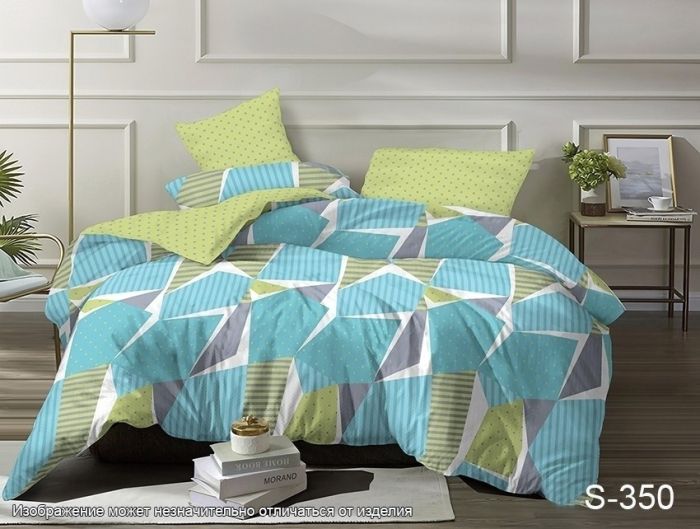Комплект постільної білизни євро наволочки 50*70см Сатин S350
