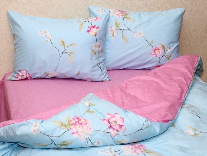 Комплект постільної білизни євро Сатин S356