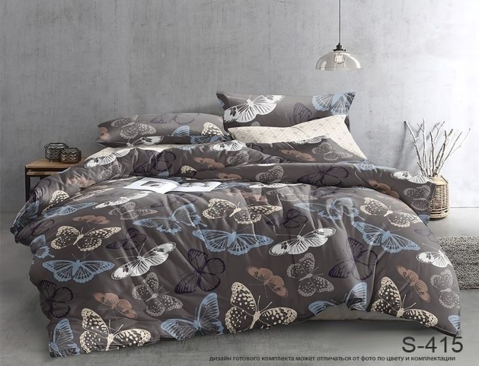 Комплект постільної білизни євро наволочки 50*70см Сатин S415