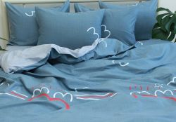 Комплект постільної білизни євро наволочки 50*70см Сатин S417