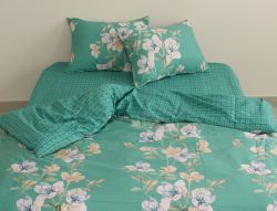 Комплект постільної білизни євро Сатин S422