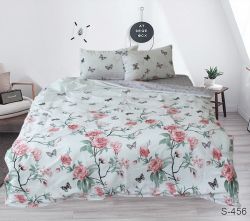 Комплект постільної білизни євро Сатин S456
