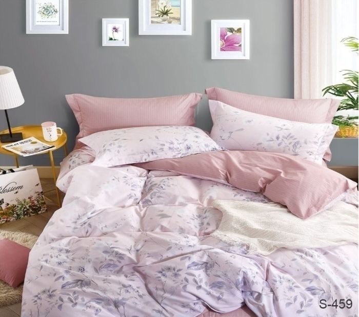 Комплект постільної білизни євро наволочки 50*70см Сатин S459