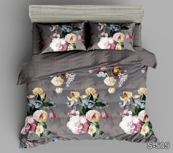 Комплект постільної білизни євро Сатин S505