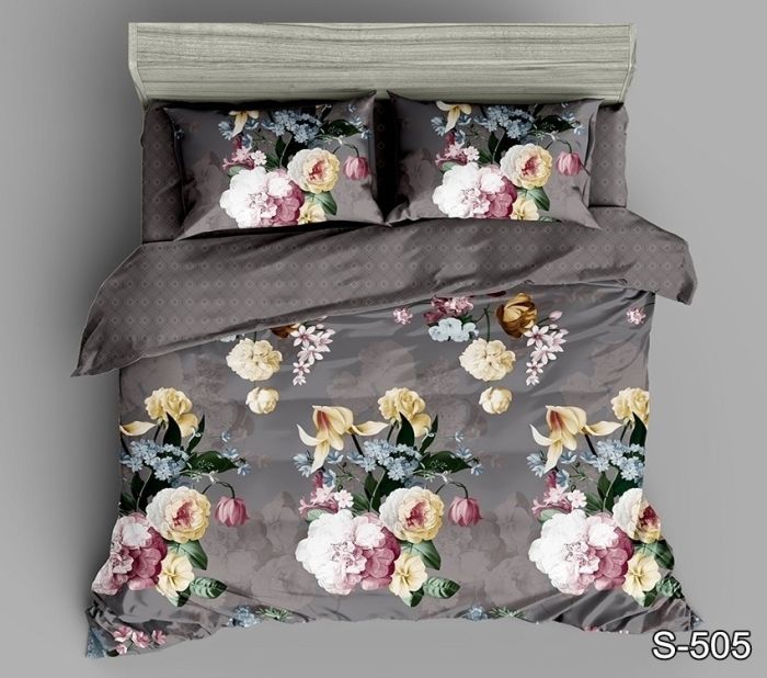 Комплект постільної білизни євро наволочки 50*70см Сатин S505