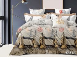 Комплект постільної білизни євро наволочки 50*70см Сатин S512