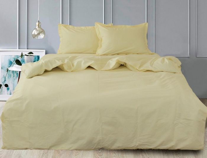 Комплект постільної білизни сімейний наволочки 50*70см Сатин Ivory