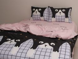 Комплект постільної білизни Сатин S397