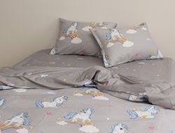 Комплект постільної білизни сімейний наволочки 50*70см Сатин S419