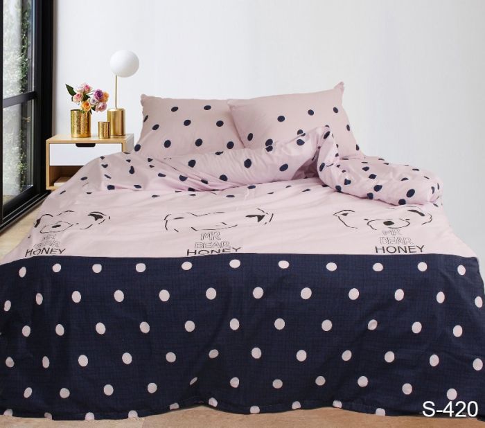 Комплект постільної білизни сімейний наволочки 50*70см Сатин S420