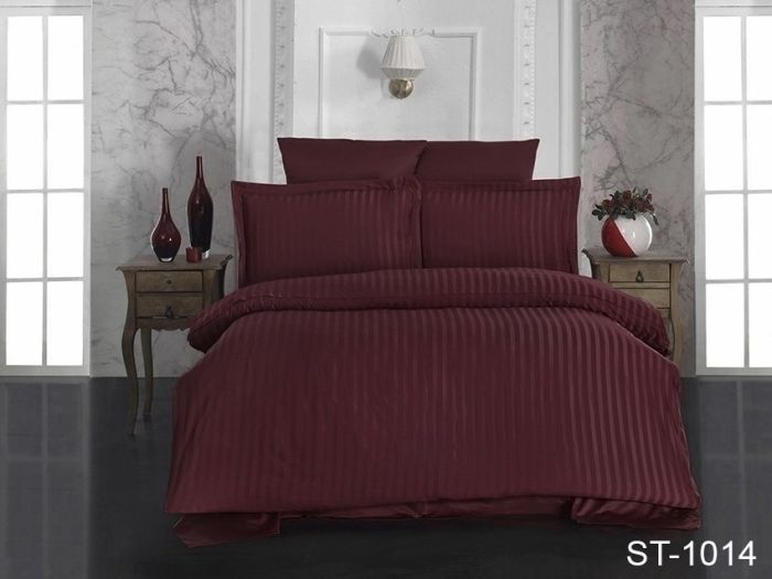 Комплект постільної білизни Страйп-Сатин ST-1014