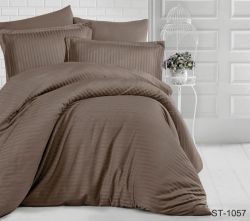 Комплект постільної білизни Страйп-Сатин LUXURY ST-1057 2