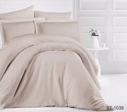 Комплект постільної білизни двоспальний наволочки 50*70см Страйп-Сатин LUXURY ST-1039