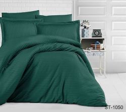 Комплект постільної білизни двоспальний наволочки 50*70см Страйп-Сатин LUXURY ST-1050