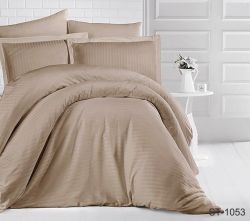 Комплект постільної білизни Страйп-Сатин LUXURY ST-1053