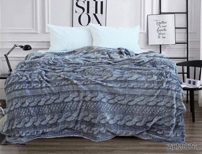 Плед велсофт (мікрофібра) 160*220 см ALM-076