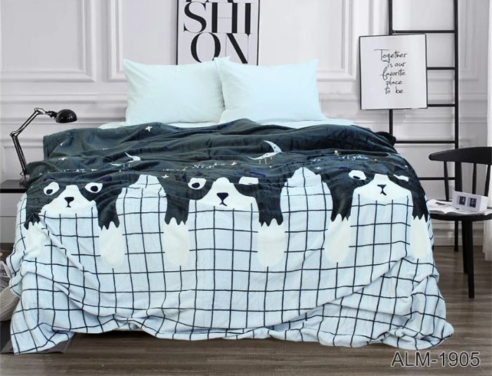 Плед велсофт (мікрофібра) 160*220 см ALM1905