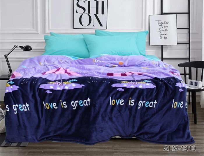 Плед велсофт (мікрофібра) 160*220 см ALM1910