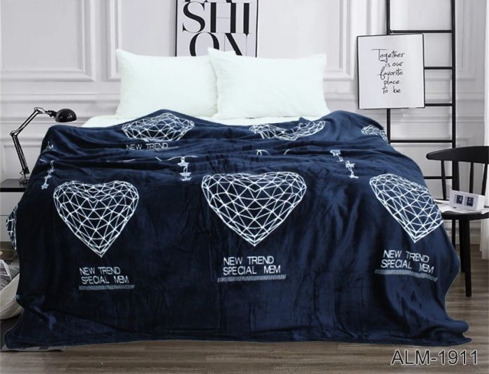 Плед велсофт (мікрофібра) 200*220 см ALM1911