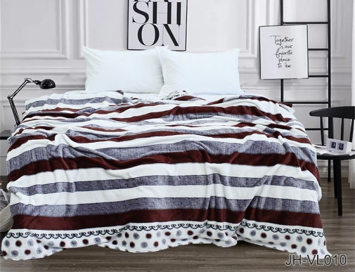 Плед велсофт (мікрофібра) 200*220 см JH-VL010