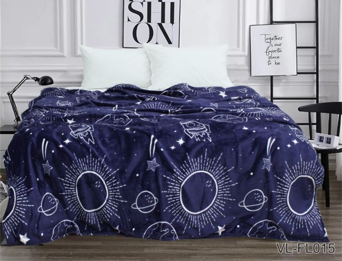 Плед велсофт (мікрофібра) 200*220 см VL-FL015