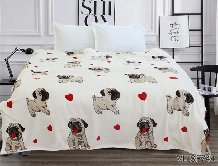 Плед велсофт (мікрофібра) 200*220 см VL-SF744