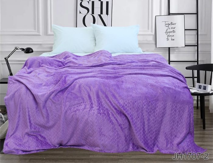 Плед велсофт (мікрофібра) 200*220 см JH1707-2