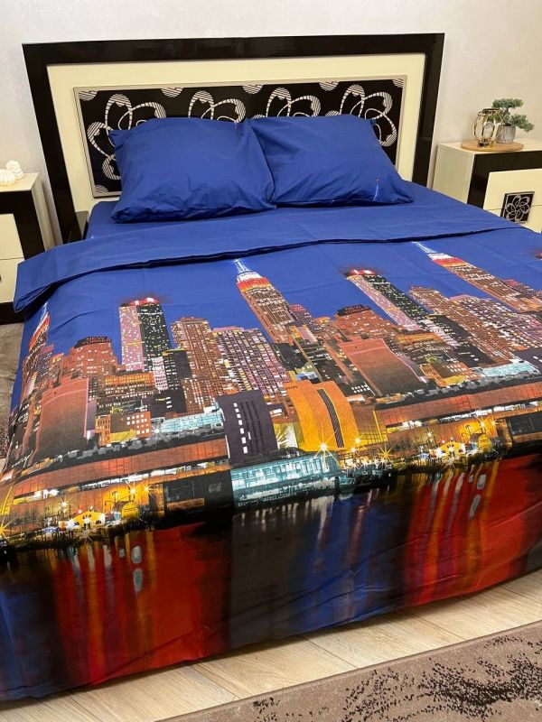 Комплект постільної білизни Преміум 02-014-7 Бязь наволочки 50*70см