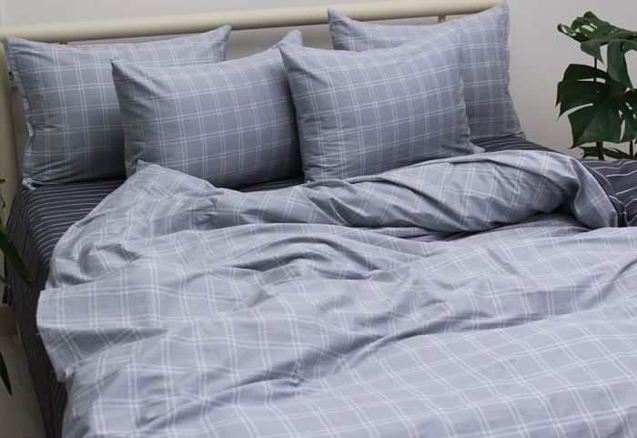 Комплект постільної білизни двоспальний наволочки 50*70см Сатин S521