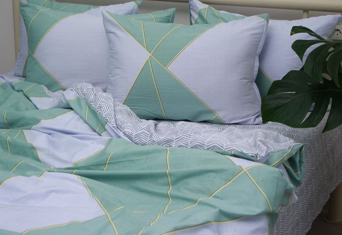 Комплект постільної білизни євро наволочки 50*70см Сатин S521