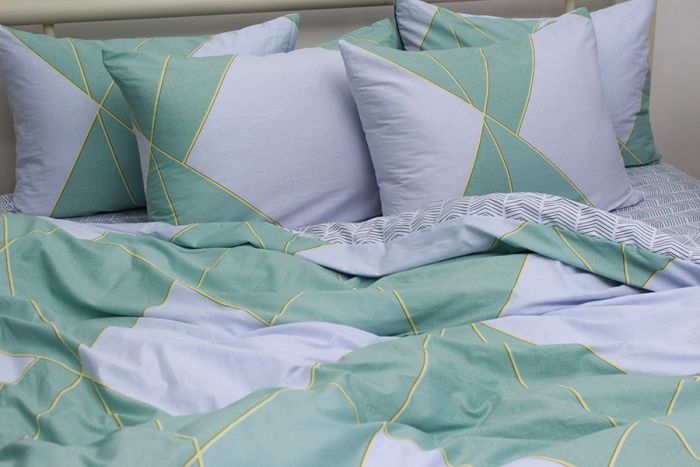 Комплект постільної білизни євро наволочки 50*70см Сатин S521