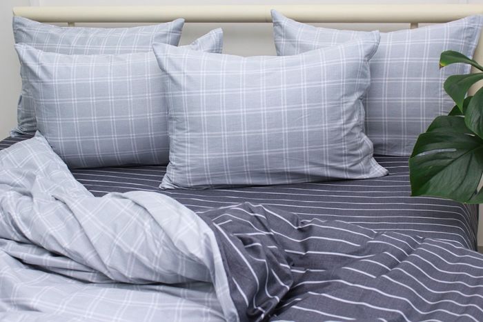 Комплект постільної білизни євро наволочки 50*70см Сатин S523