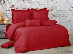 Комплект постільної білизни євро наволочки 50*70см Страйп-Сатин LUXURY ST-1058