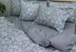 Комплект постільної білизни двоспальний наволочки 50*70см Сатин Премиум PT-006д