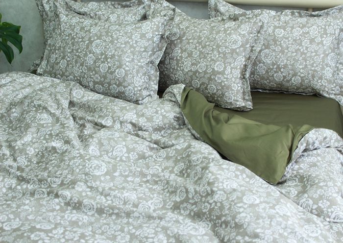 Комплект постільної білизни двоспальний наволочки 50*70см Сатин Премиум PT-010д